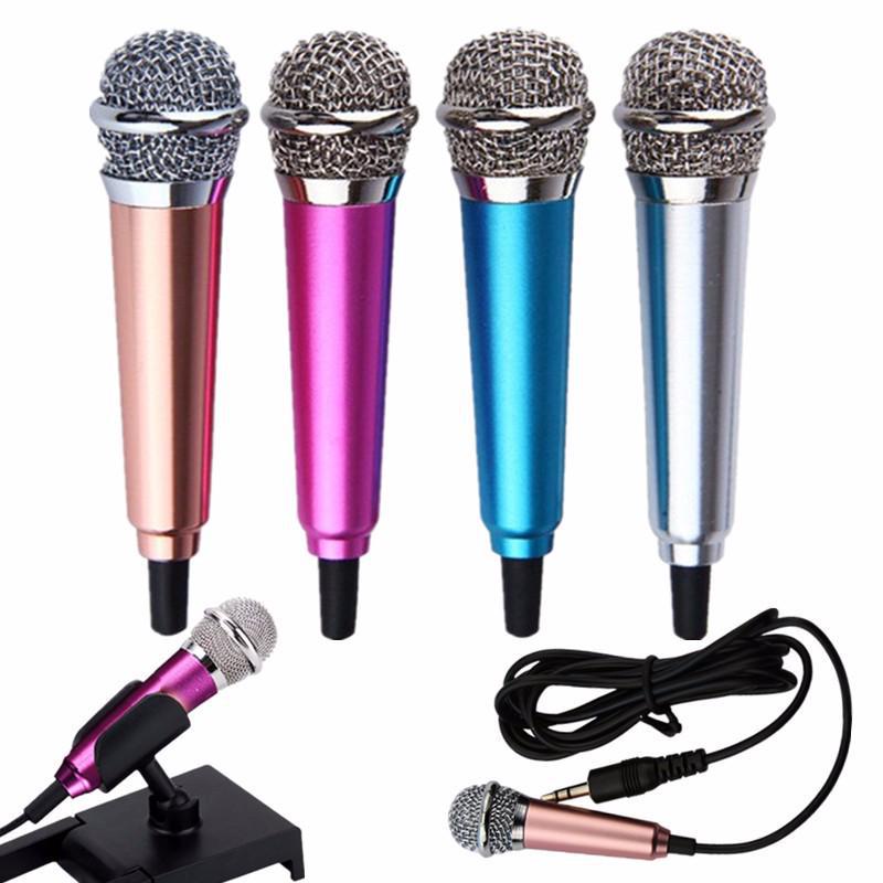 Microphones- Mini Karaoke Condenser Wired 3.5mm Microphone Mic Mobile Phone For Android Microphones- Mini Karaoke Condenser Wired 3.5mm Microphone Mic Mobile Phone For Android